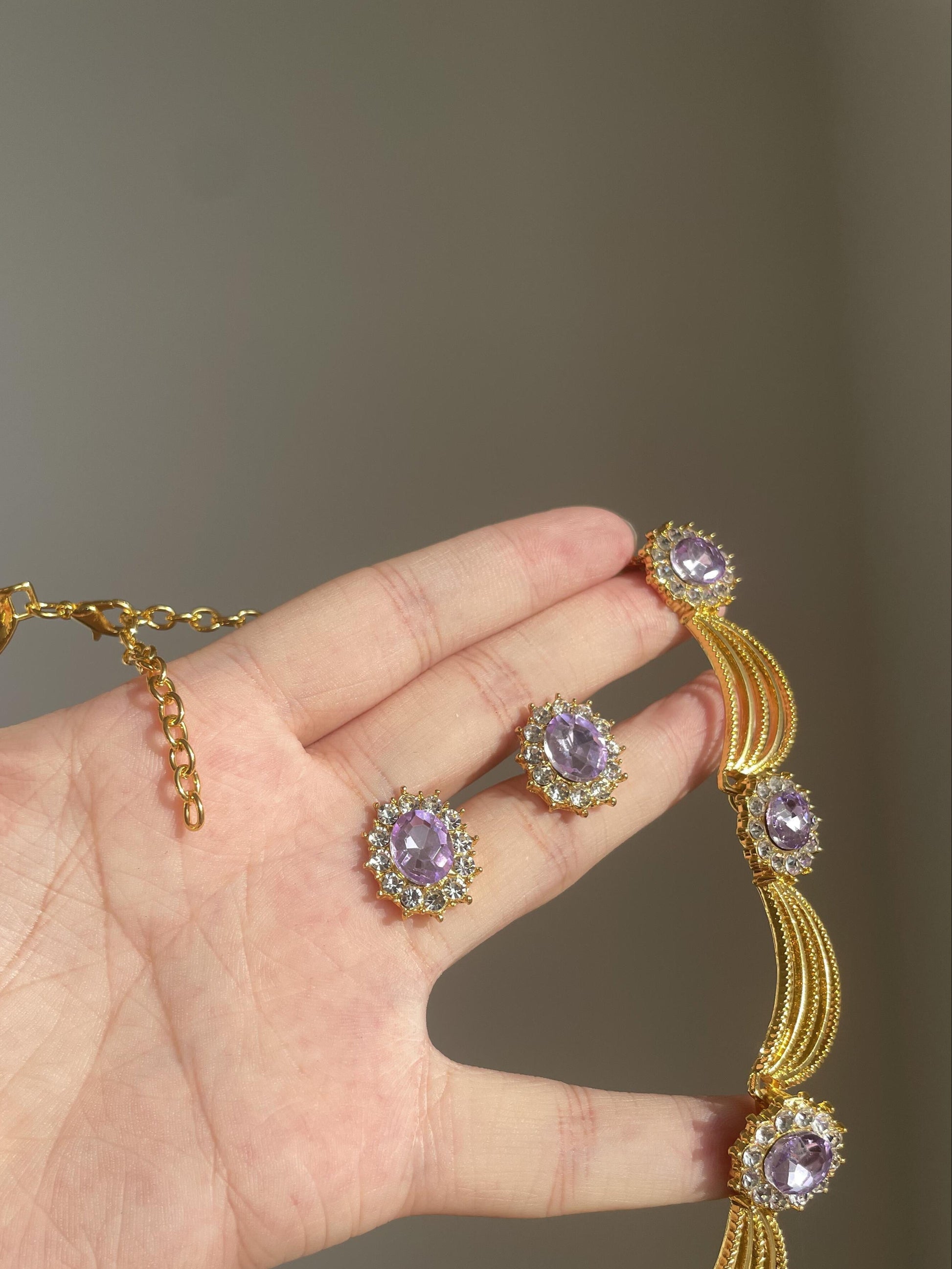 Violet Luxe Palace Necklace