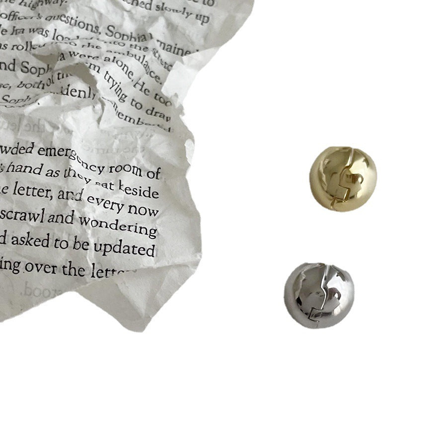 S925 Silver Round Ball Earrings