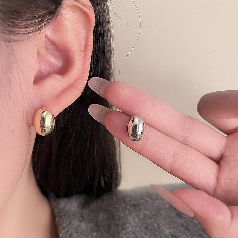 INS-Inspired Gold & Silver Bead Earrings