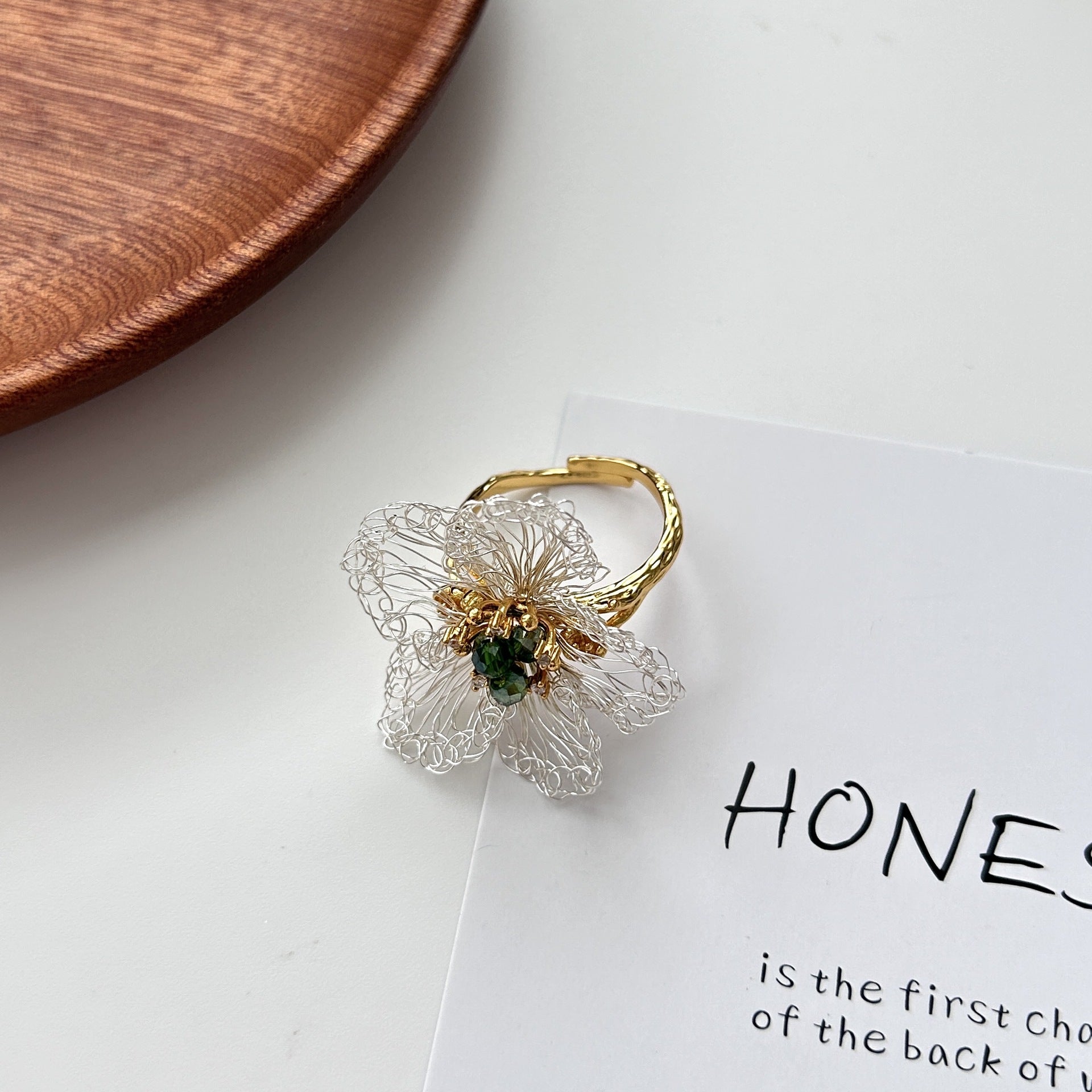 French Style Camellia Earrings/Ring