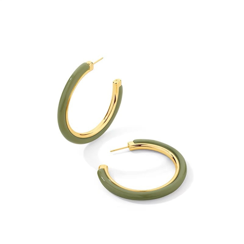 Tortoiseshell Leopard Hoop Earrings