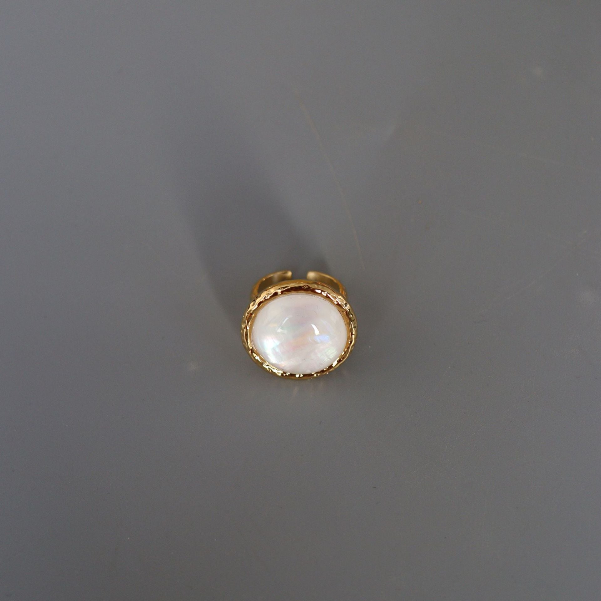 White Mother-of-Pearl Ring