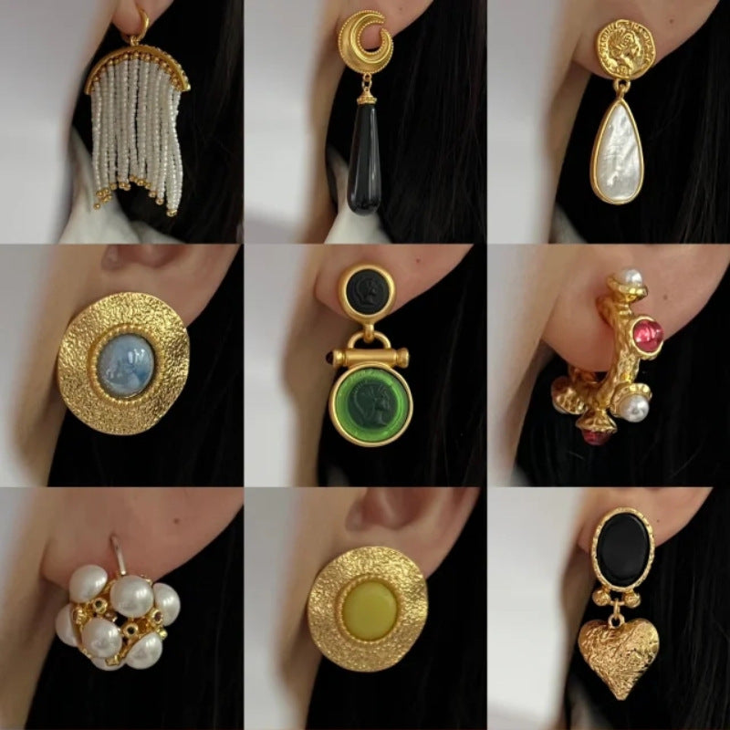 Palace-Inspired Vintage Earrings