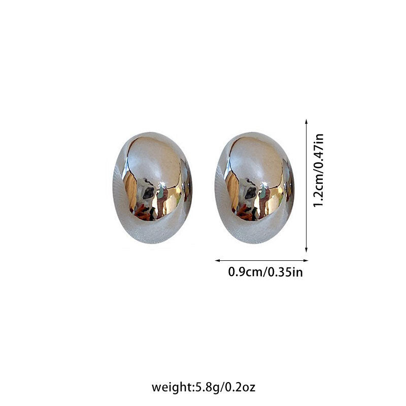 INS-Inspired Gold & Silver Bead Earrings