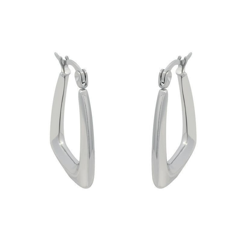 Sculpted Elegance: Niche Geometric Earrings