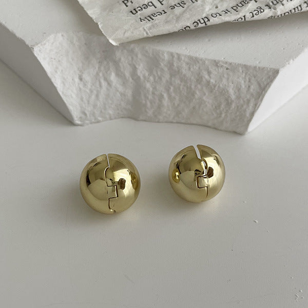 S925 Silver Round Ball Earrings