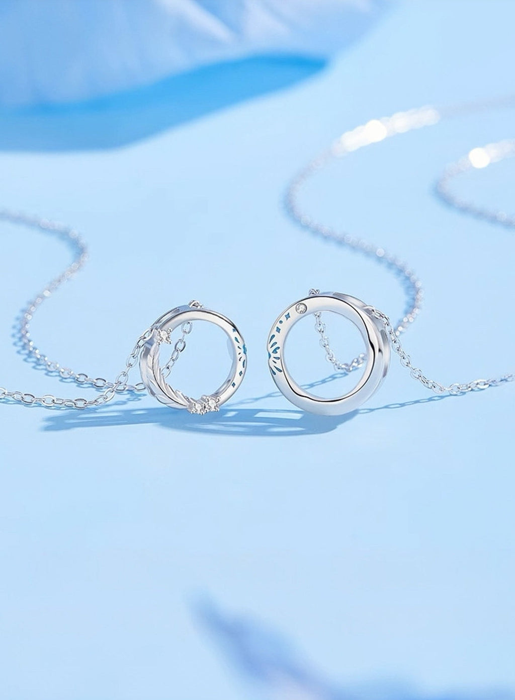 Heart Fireworks Couple Necklace – Luminescent Magnetic Pendant