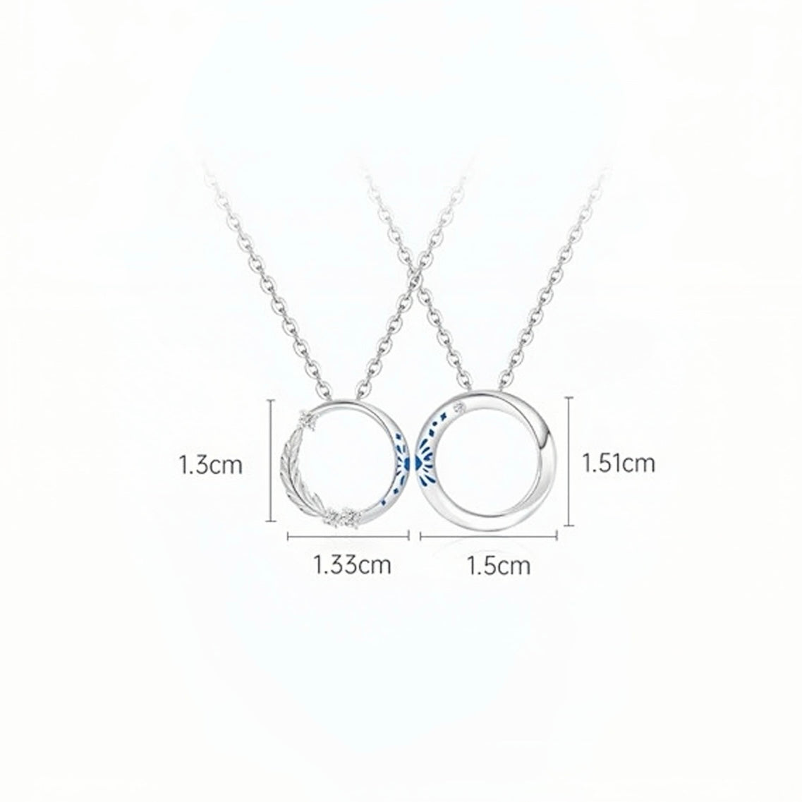 Heart Fireworks Couple Necklace – Luminescent Magnetic Pendant