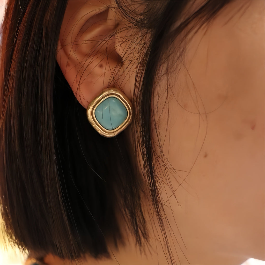 Vintage Turquoise Jewelry Set - Clavicle Chain