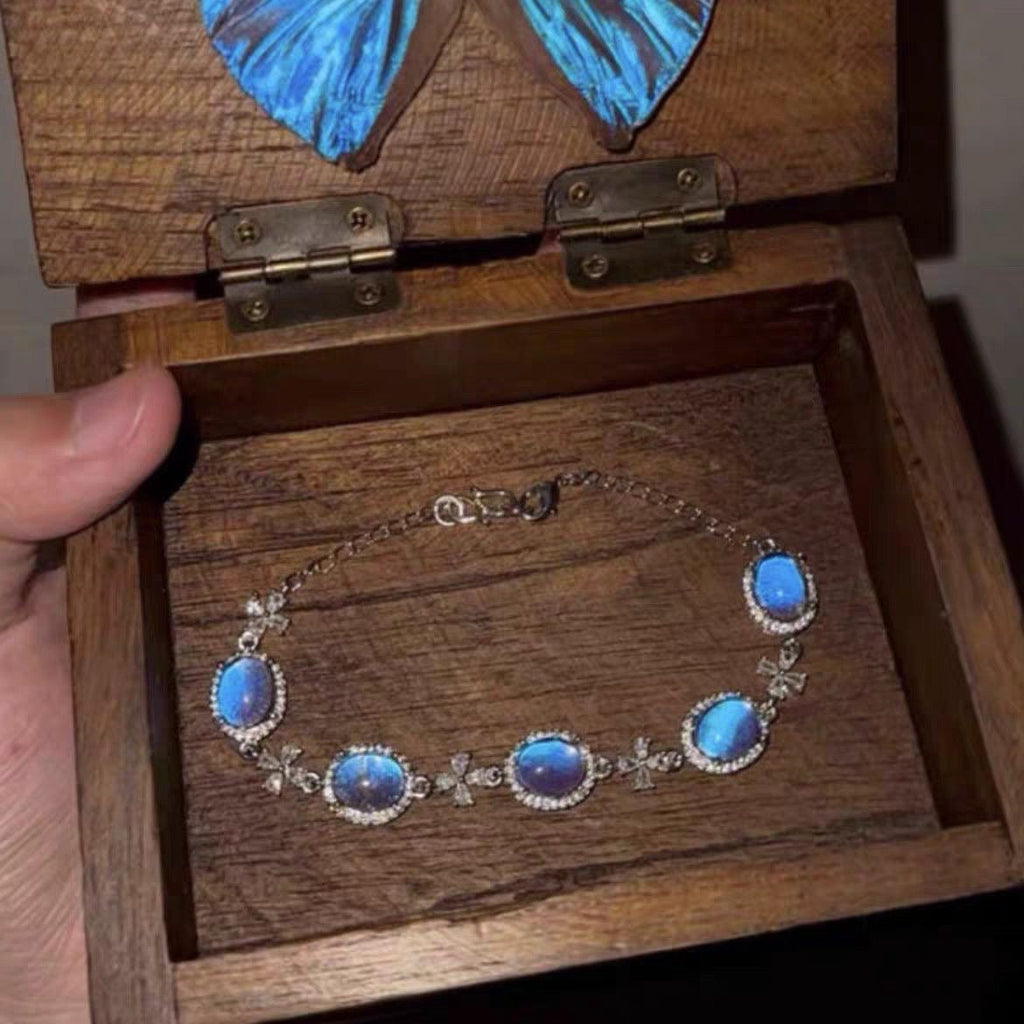 Wings of the Blue Morpho – Handmade Butterfly Bracelet