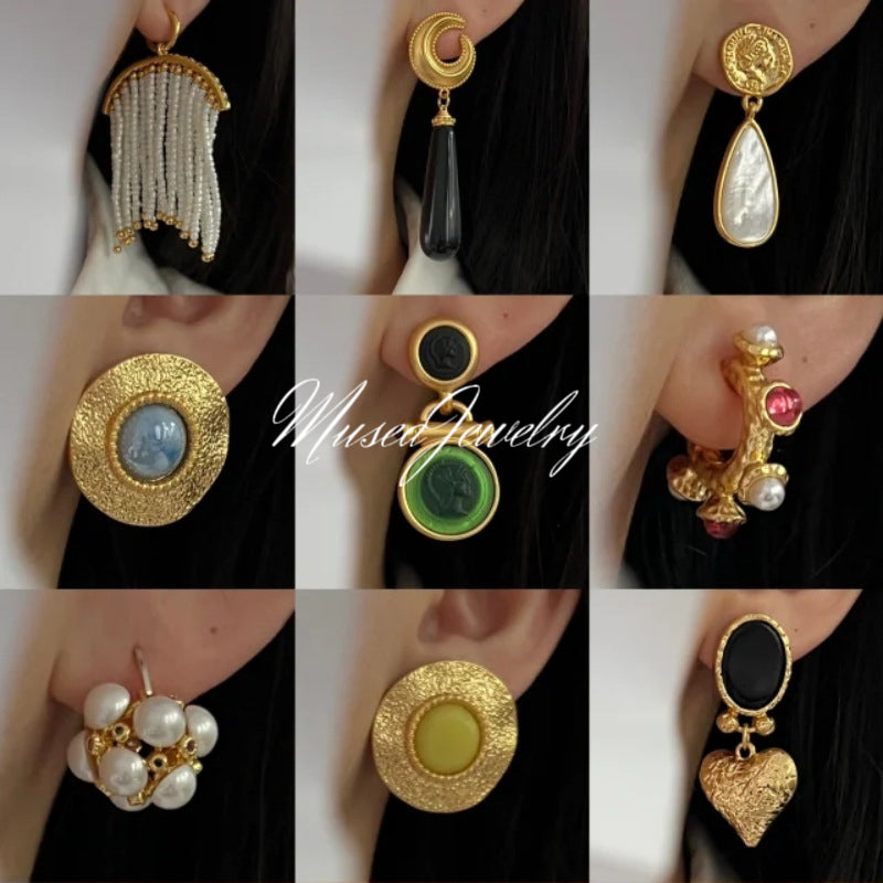 Palace-Inspired Vintage Earrings