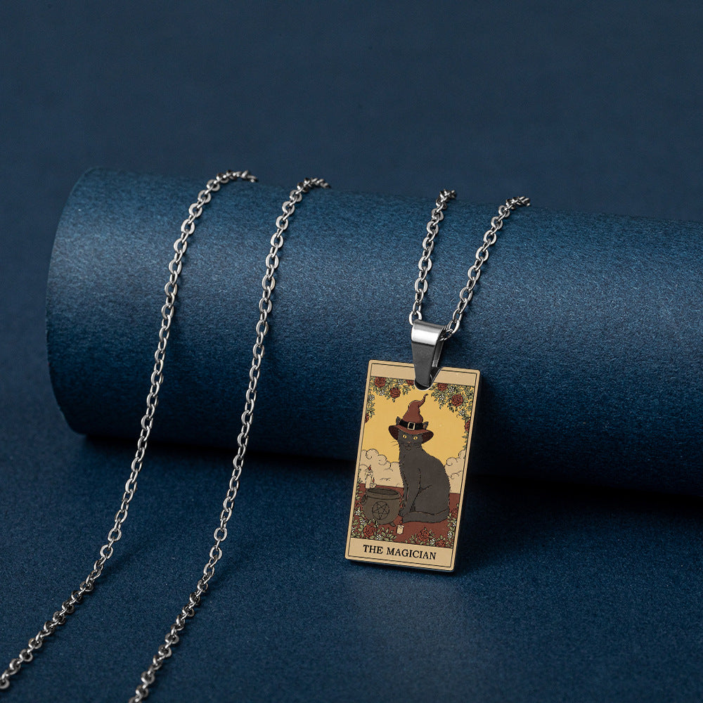 Tarot Vintage Pendant -「Wheel of Fortune」
