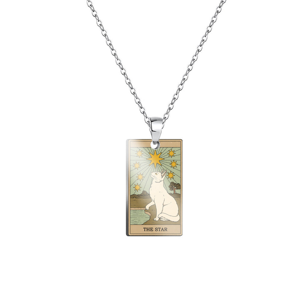 Tarot Vintage Pendant -「Wheel of Fortune」