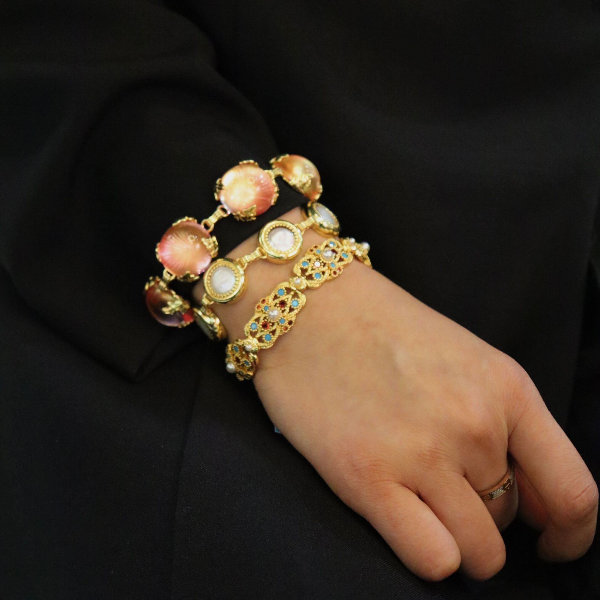 Vintage Austrian Crystal Glass Set – Bracelet/Earrings