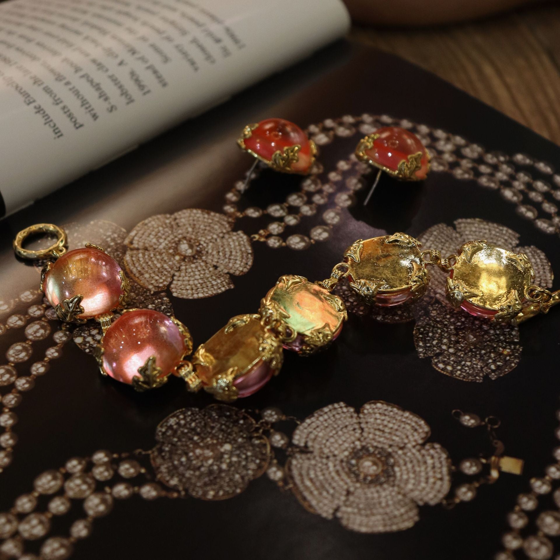 Vintage Austrian Crystal Glass Set – Bracelet/Earrings