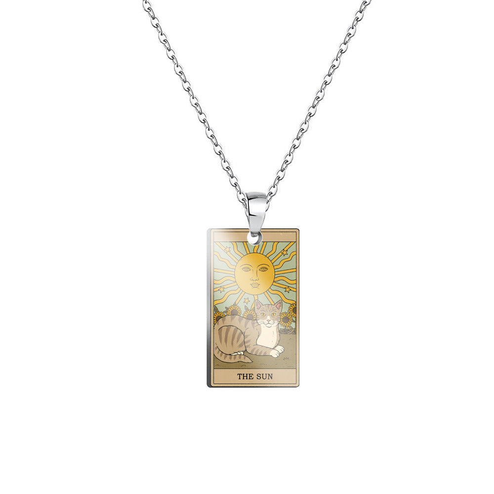 Tarot Vintage Pendant -「Wheel of Fortune」
