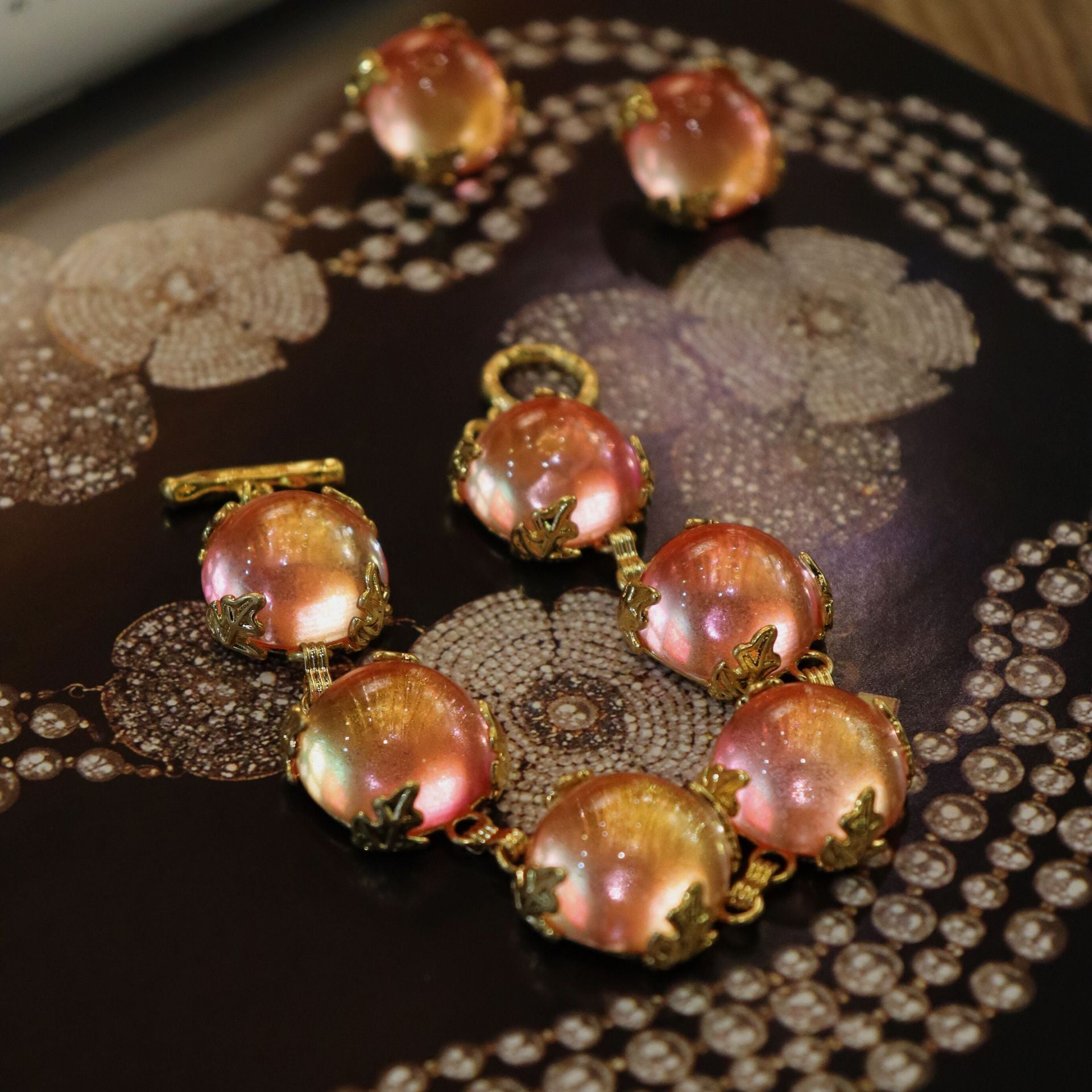 Vintage Austrian Crystal Glass Set – Bracelet/Earrings