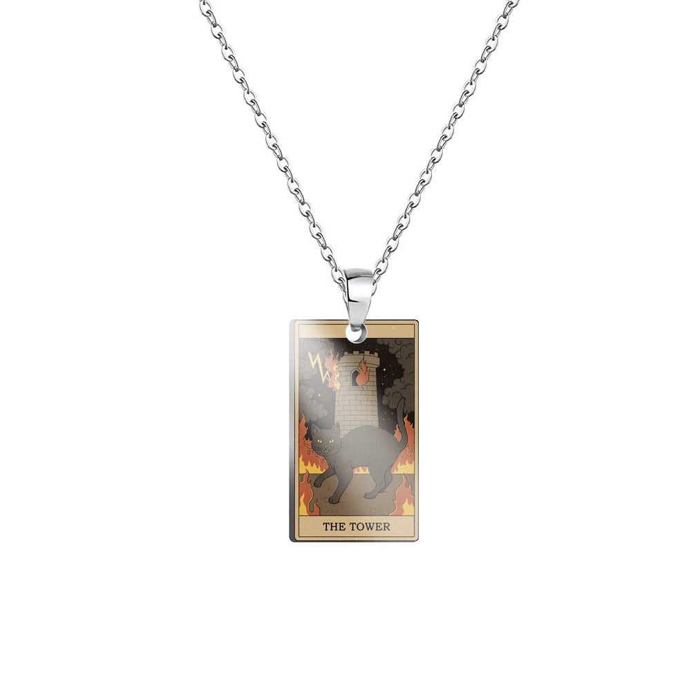 Tarot Vintage Pendant -「Wheel of Fortune」