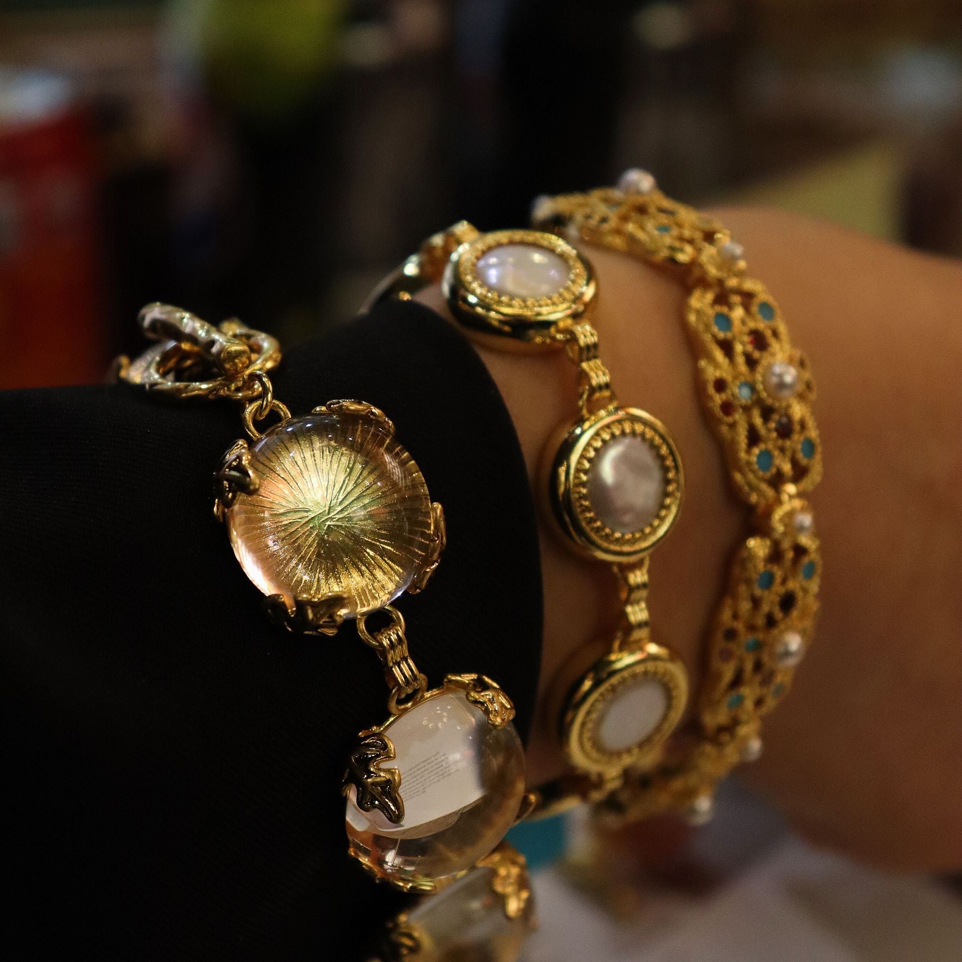 Vintage Austrian Crystal Glass Set – Bracelet/Earrings