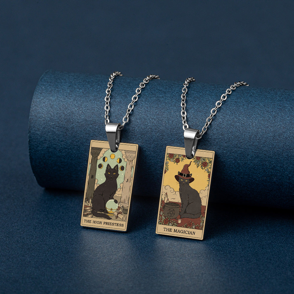 Tarot Vintage Pendant -「Wheel of Fortune」