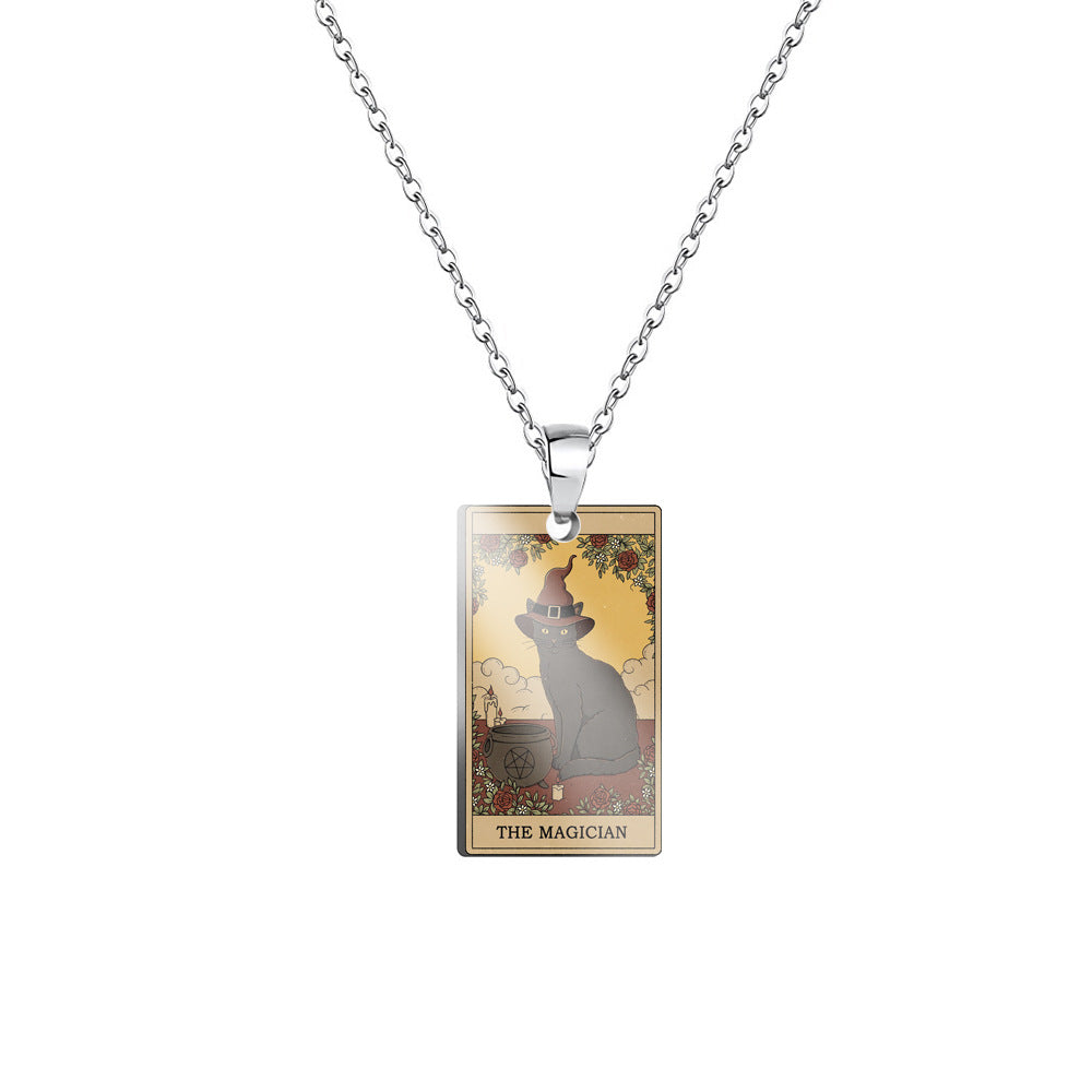 Tarot Vintage Pendant -「Wheel of Fortune」