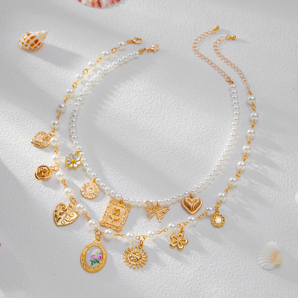 Pearls & Shells: Coastal Charm Necklace