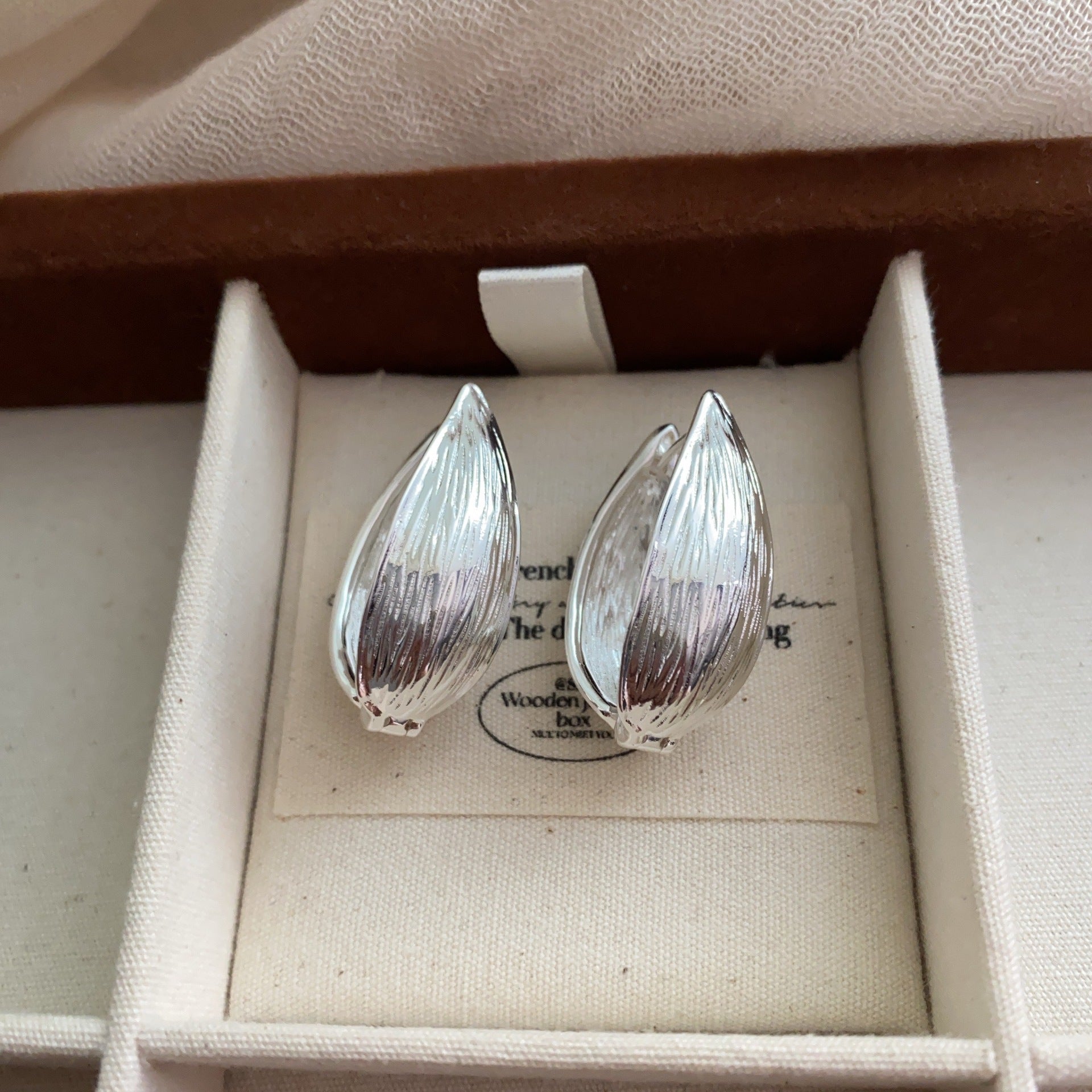 High-End Flower Bud Stud Earrings