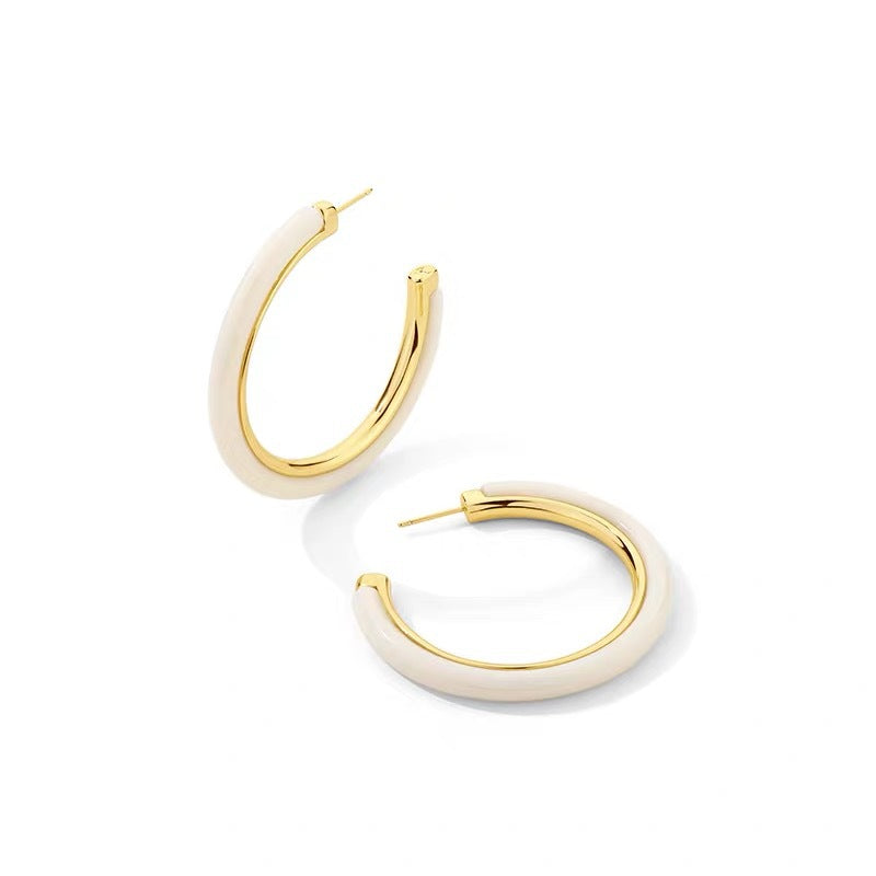 Tortoiseshell Leopard Hoop Earrings