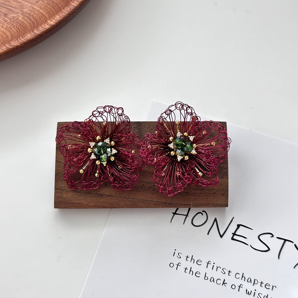 French Style Camellia Earrings/Ring