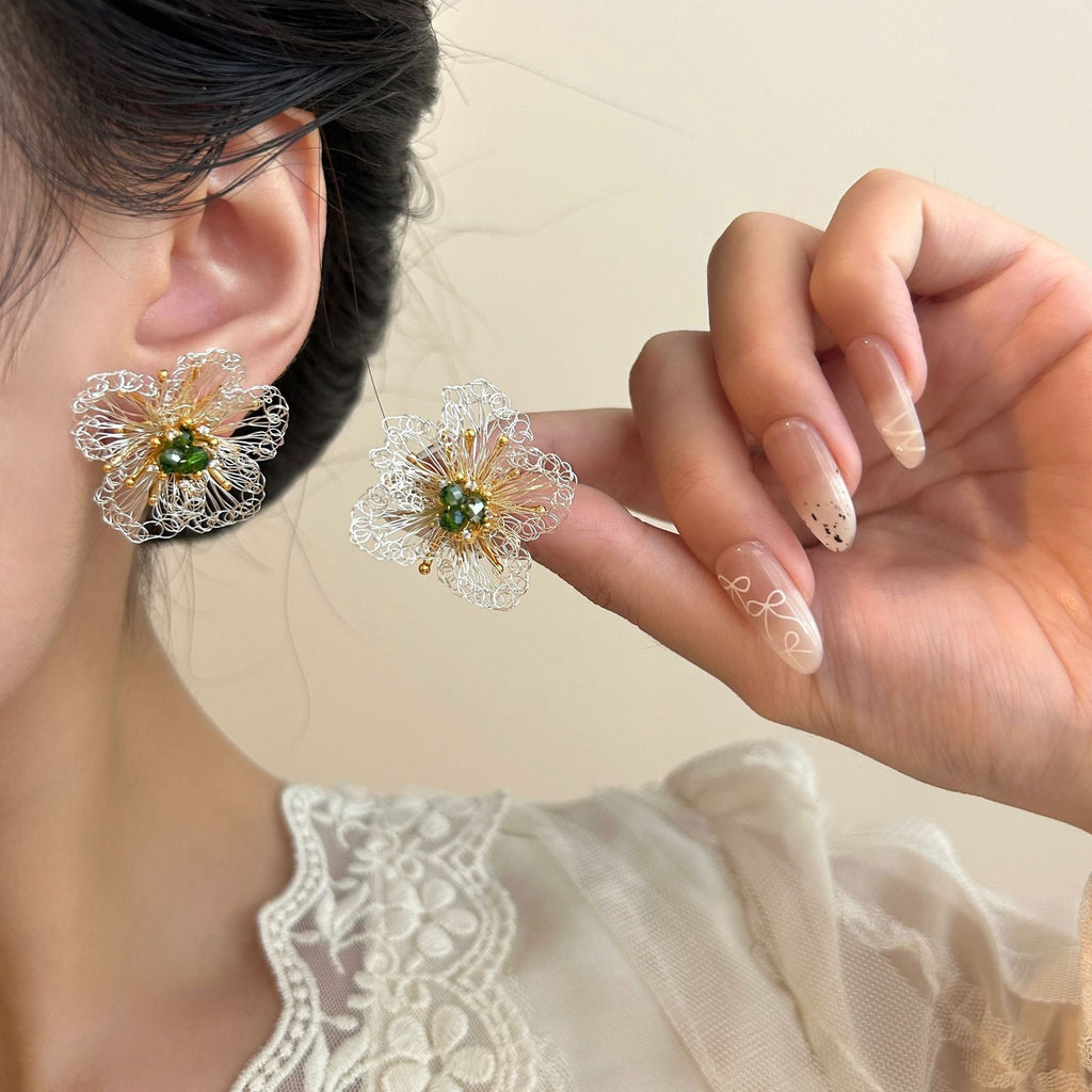 French Style Camellia Earrings/Ring